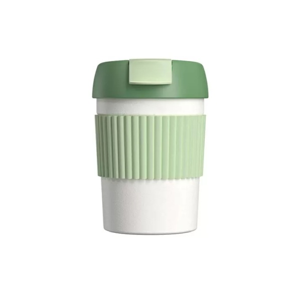 Термокружка Kiss Kiss KKF Rainbow Vacuum Coffee Tumbler Mini, зелёный/белый